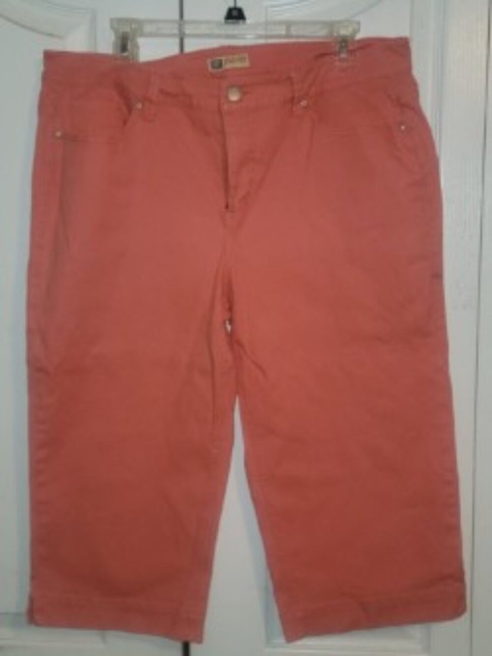 Faded Glory Women’s Coral Stretch Capri Pants Size 14 Missy